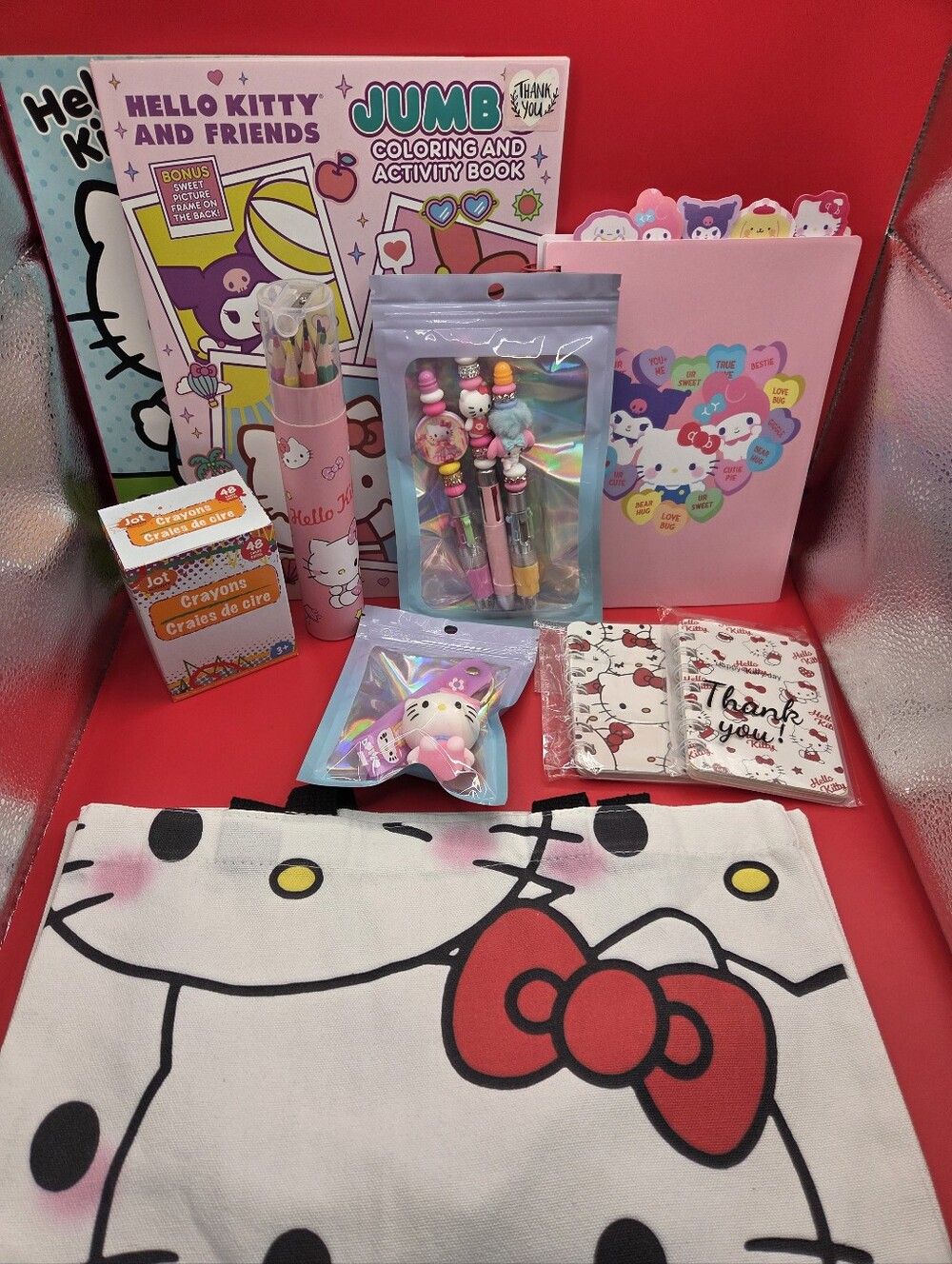 New Hello Kitty Little Girls Carryall Bundle